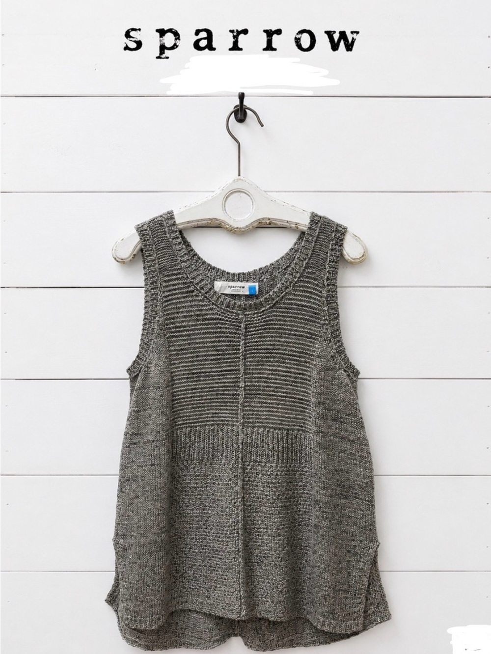 Sparrow by Anthropologie Knit Tunic – Gray – Size L